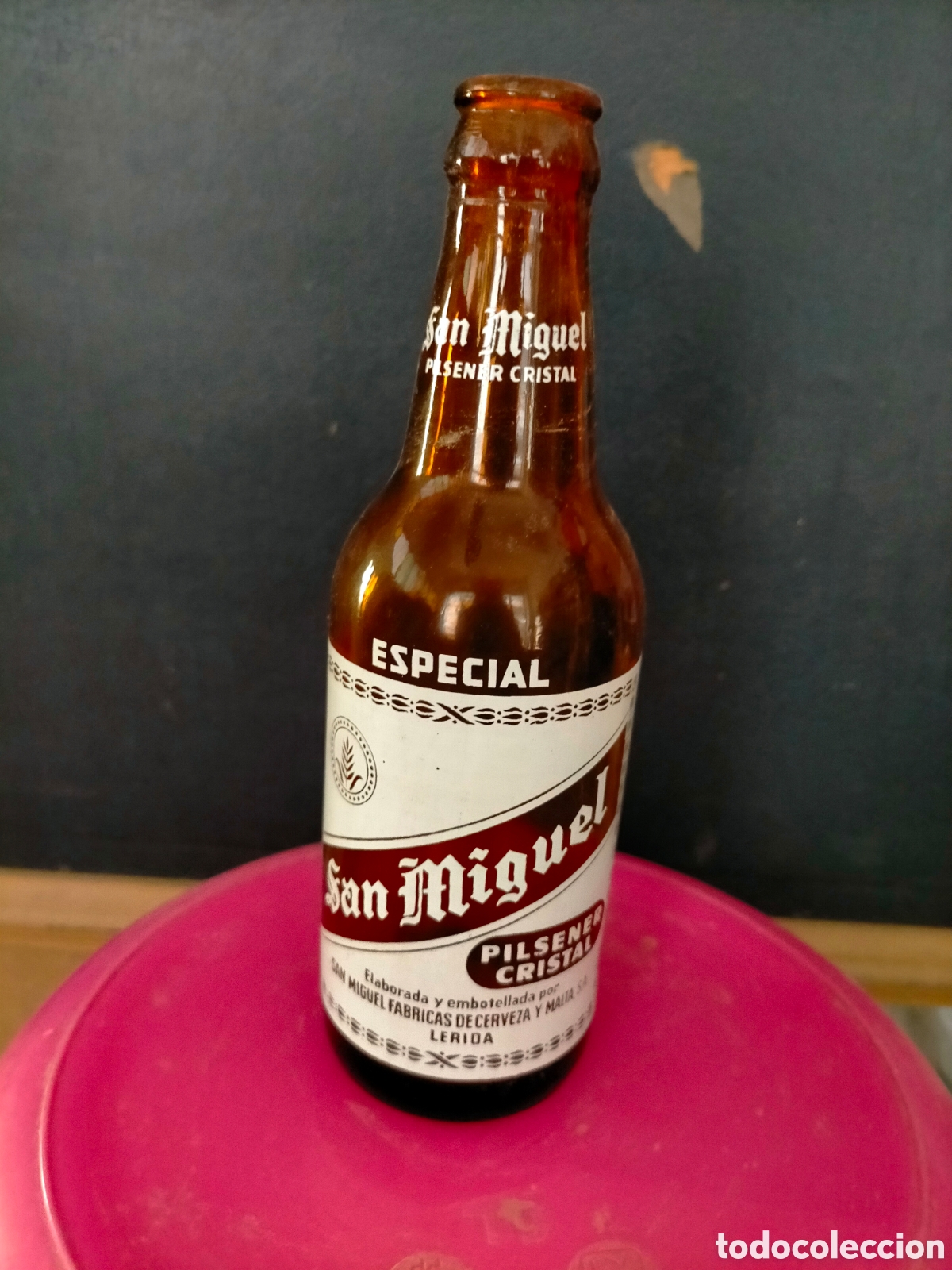 Coleccionismo de cervezas: Botella de cerveza San Miguel