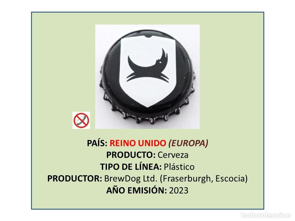 Coleccionismo de cervezas: TAPON CORONA CAPSULA CHAPA CERVEZA BREWDOG (REINO UNIDO)
