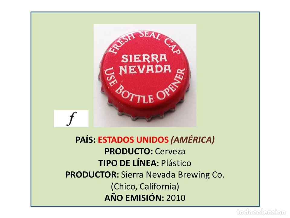 Coleccionismo de cervezas: TAPON CORONA CAPSULA CHAPA CERVEZA SIERRA NEVADA (ESTADOS UNIDOS)