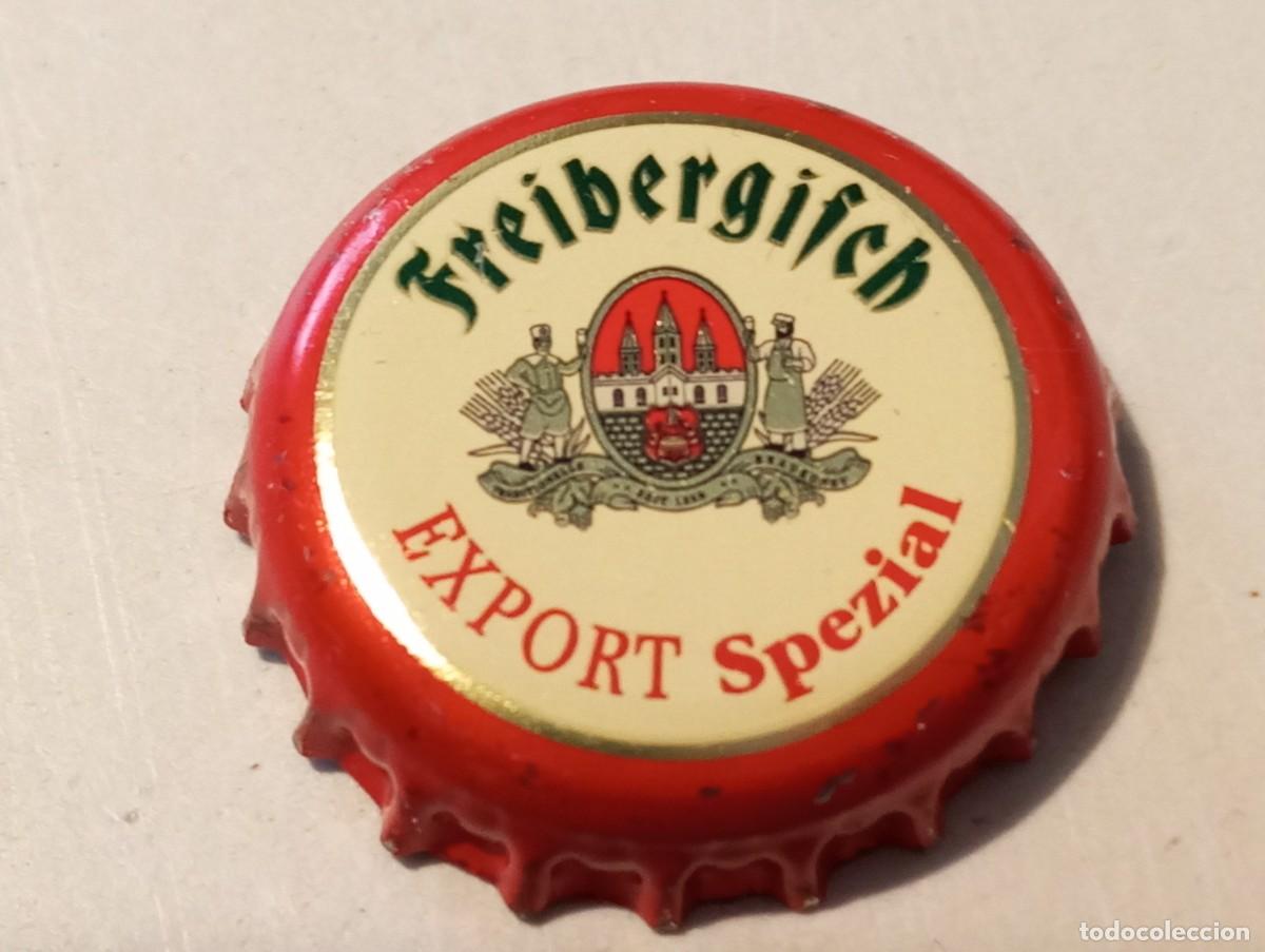 Coleccionismo de cervezas: Chapa tap&oacute;n corona de la cerveza alemana FREIBERGISCH EXPORT SPEZIAL