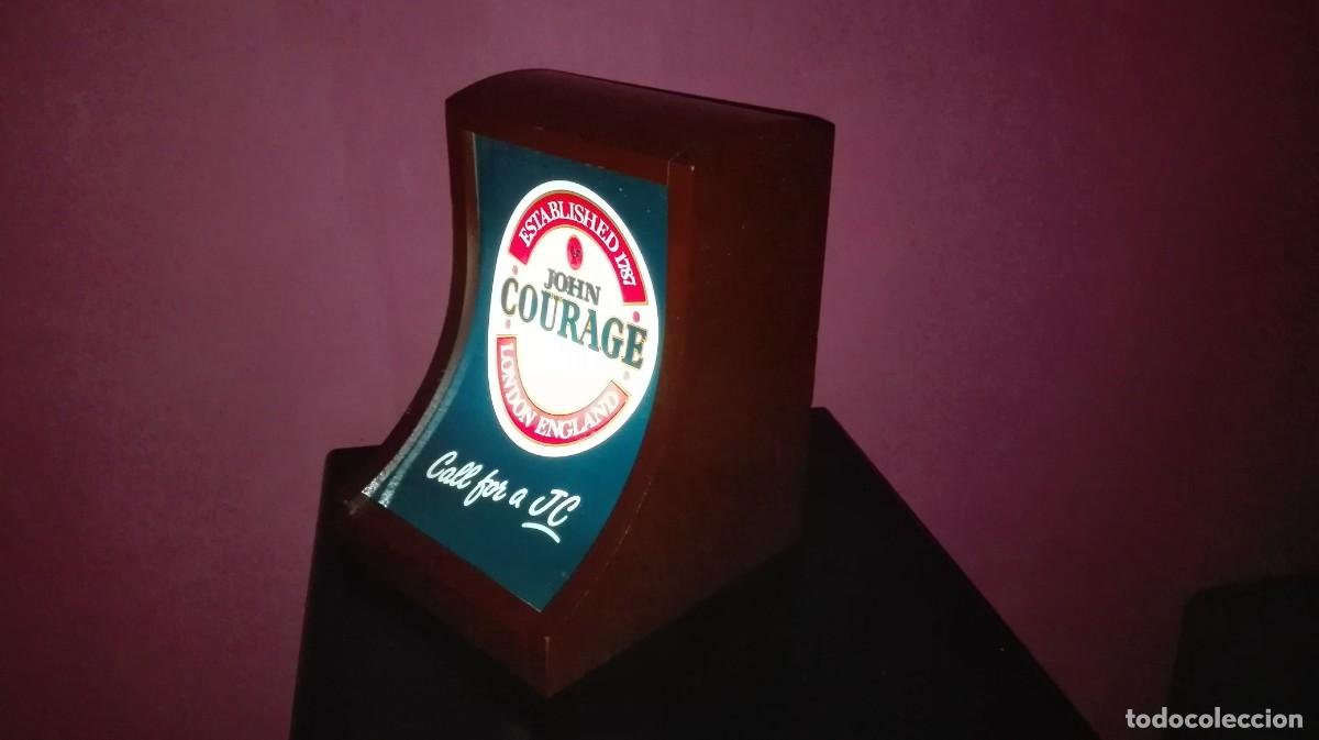 Coleccionismo de cervezas: LUMINOSO CERVEZA JOHN COURAGE - Foto 2
