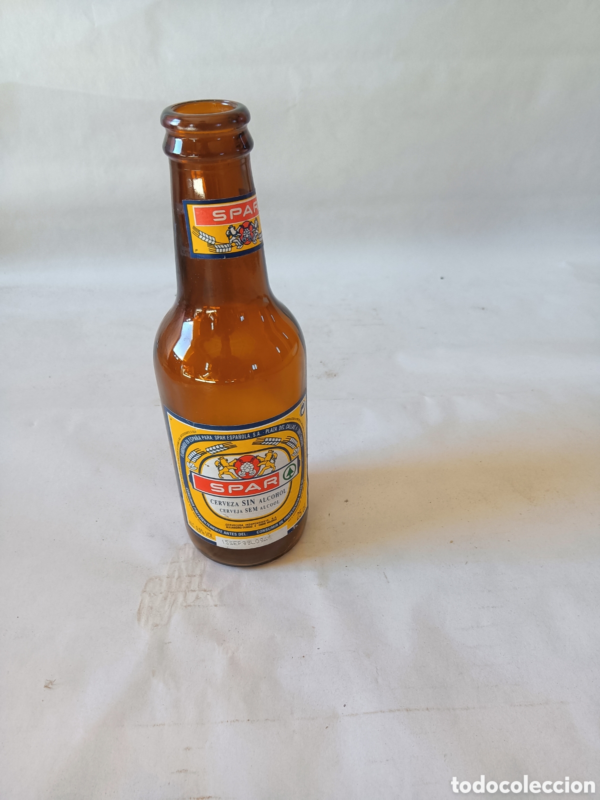 Coleccionismo de cervezas: Antiguo quinto SPAR papel - Foto 1