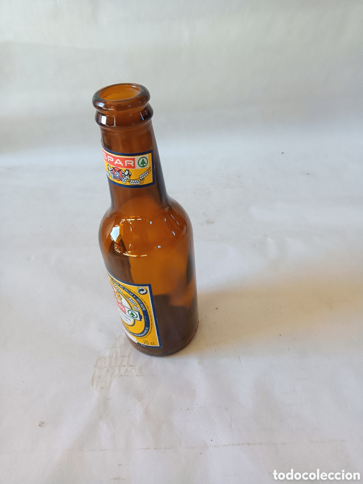Coleccionismo de cervezas: Antiguo quinto SPAR papel - Foto 2
