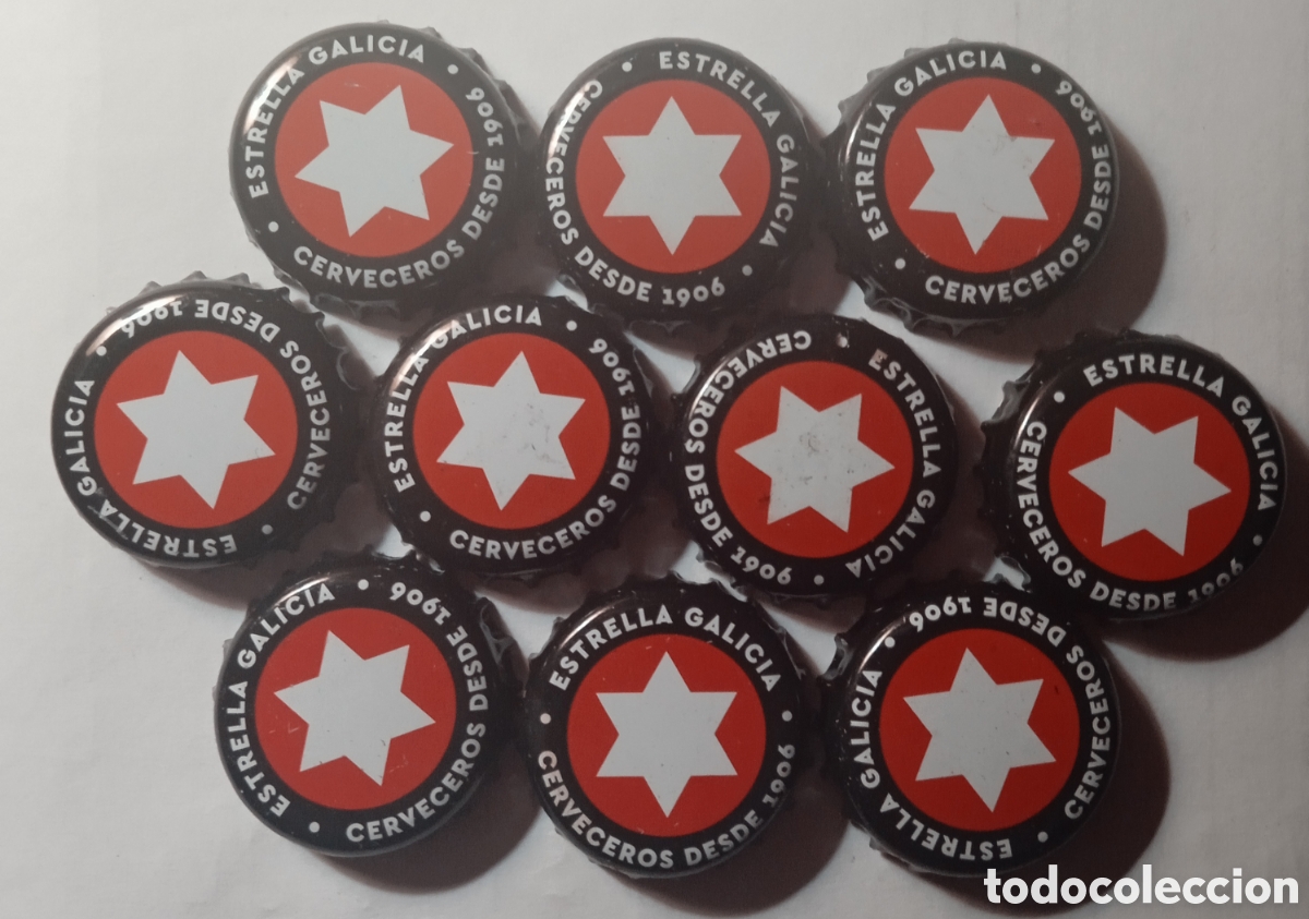 Coleccionismo de cervezas: LOTE CHAPAS ESTRELLA GALICIA