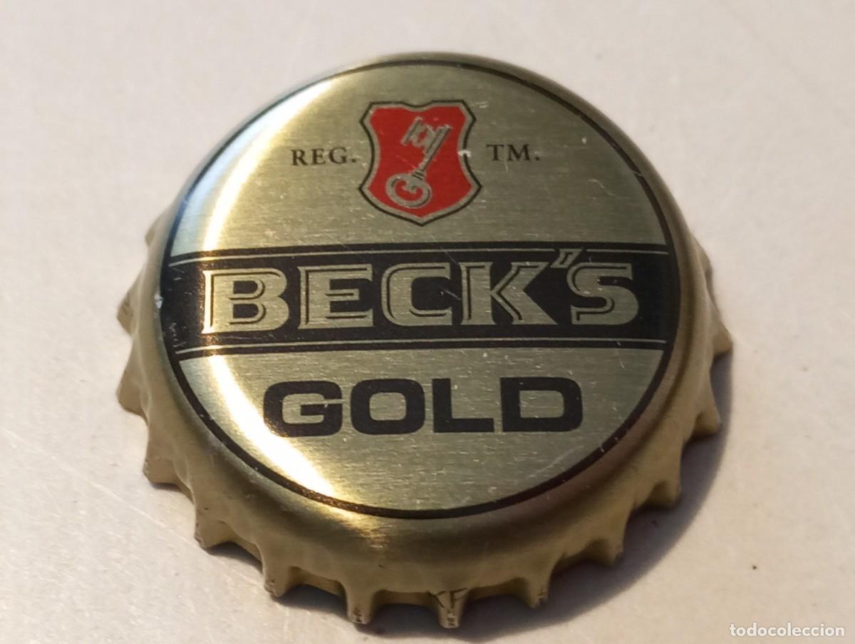 Collectable Beer: Chapa tap&oacute;n corona de la cerveza alemana BECK'S GOLD