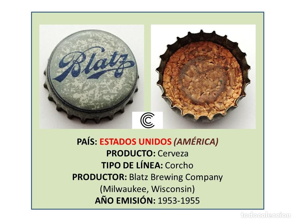 Coleccionismo de cervezas: TAPON CORONA CAPSULA CHAPA CERVEZA BLATZ (ESTADOS UNIDOS)