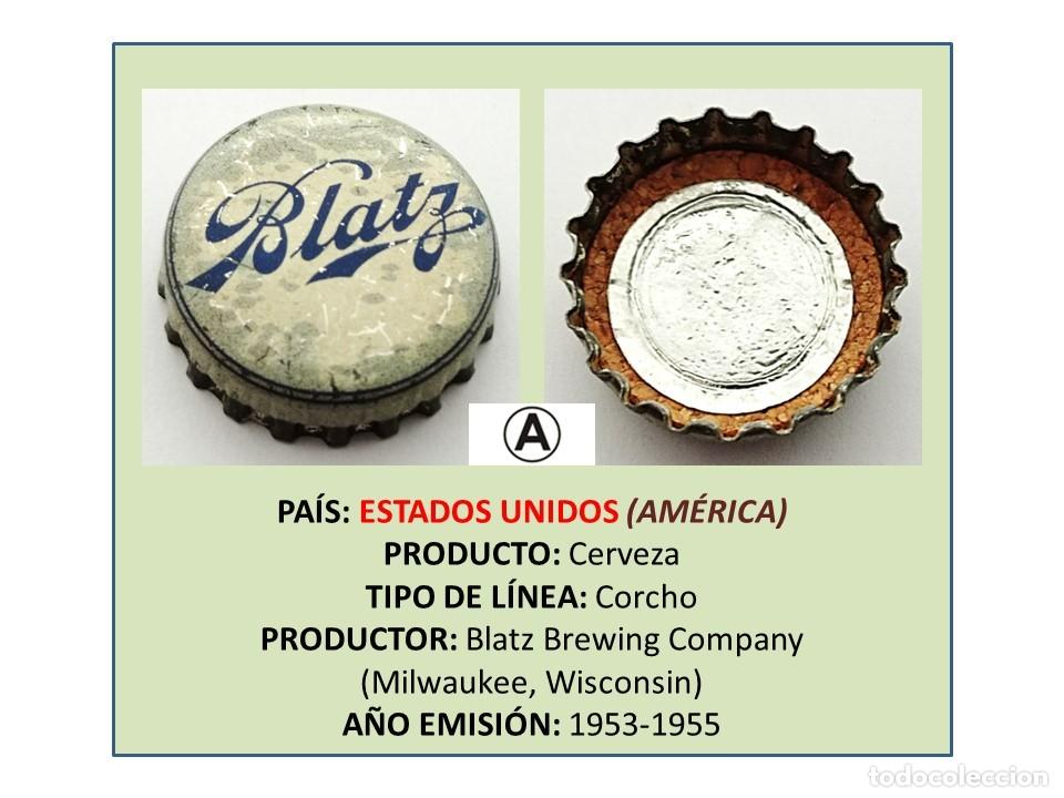 Coleccionismo de cervezas: TAPON CORONA CAPSULA CHAPA CERVEZA BLATZ (ESTADOS UNIDOS)