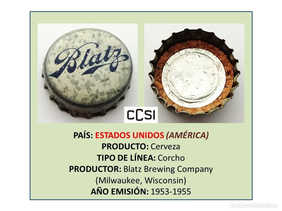 Coleccionismo de cervezas: TAPON CORONA CAPSULA CHAPA CERVEZA BLATZ (ESTADOS UNIDOS)