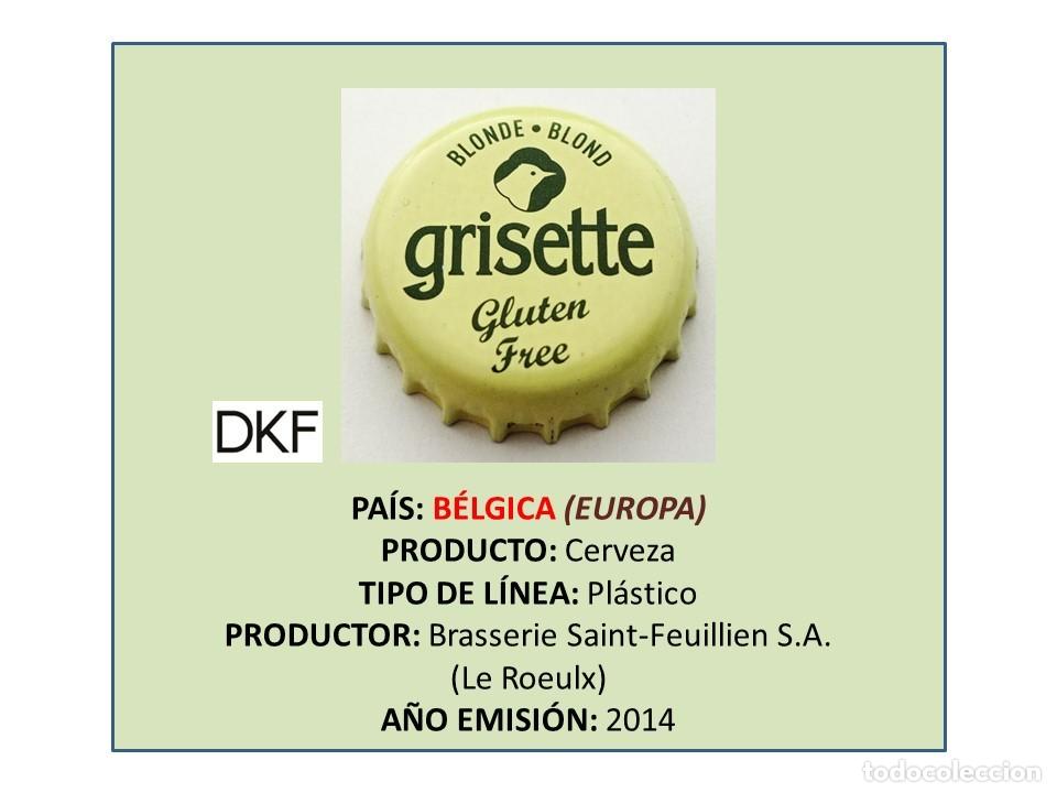 Sammeln von Brauereiartikeln: TAPON CORONA CAPSULA CHAPA CERVEZA GRISETTE GLUTEN FREE (B&Eacute;LGICA)
