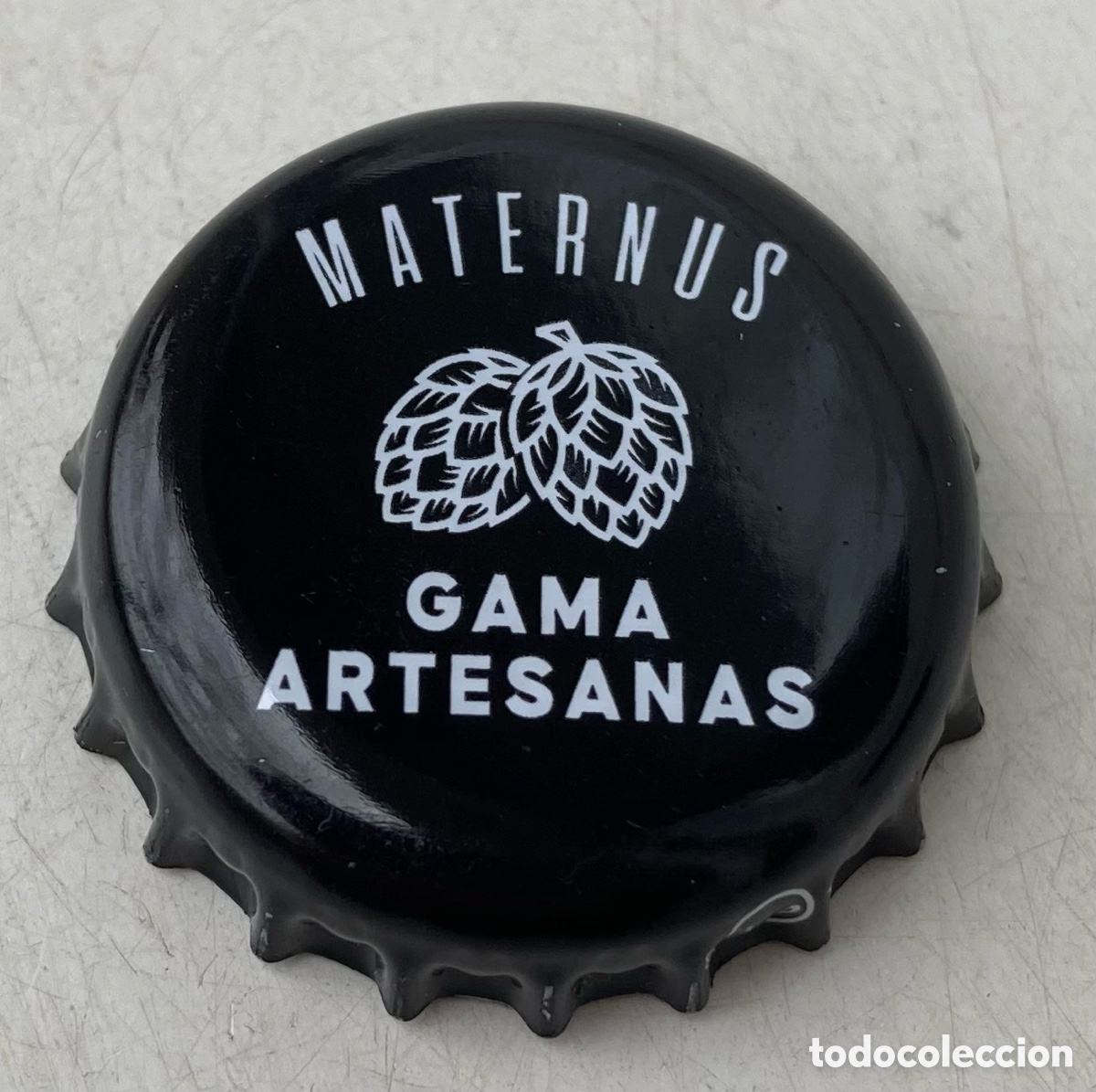 Coleccionismo de cervezas: TAP&Oacute;N CORONA CHAPA CERVEZA CERVESA ARTESANA MATERNUS-LA SAGRA- (4).TOLEDO.--LOTE N. 3060--CARMANJO