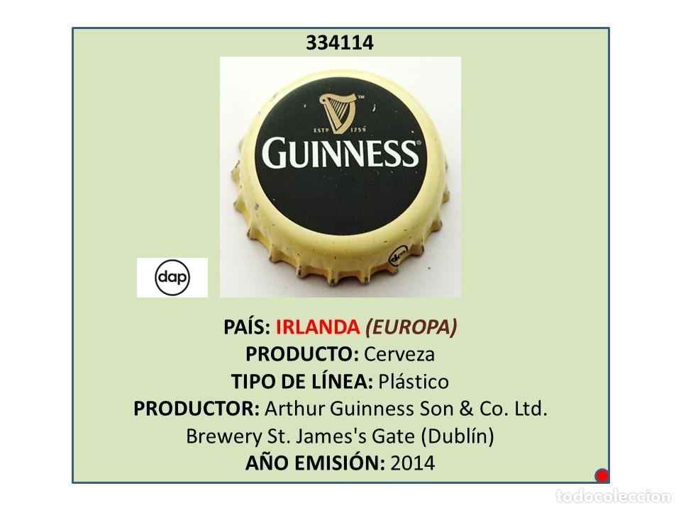 Coleccionismo de cervezas: TAPON CORONA CAPSULA CHAPA CERVEZA GUINNESS (IRLANDA)