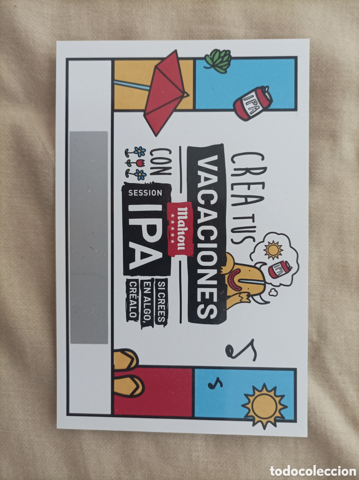 Coleccionismo de cervezas: MAHOU IPA - PROMOCI&Oacute;N 2021 - SORTEO VACACIONES 2021