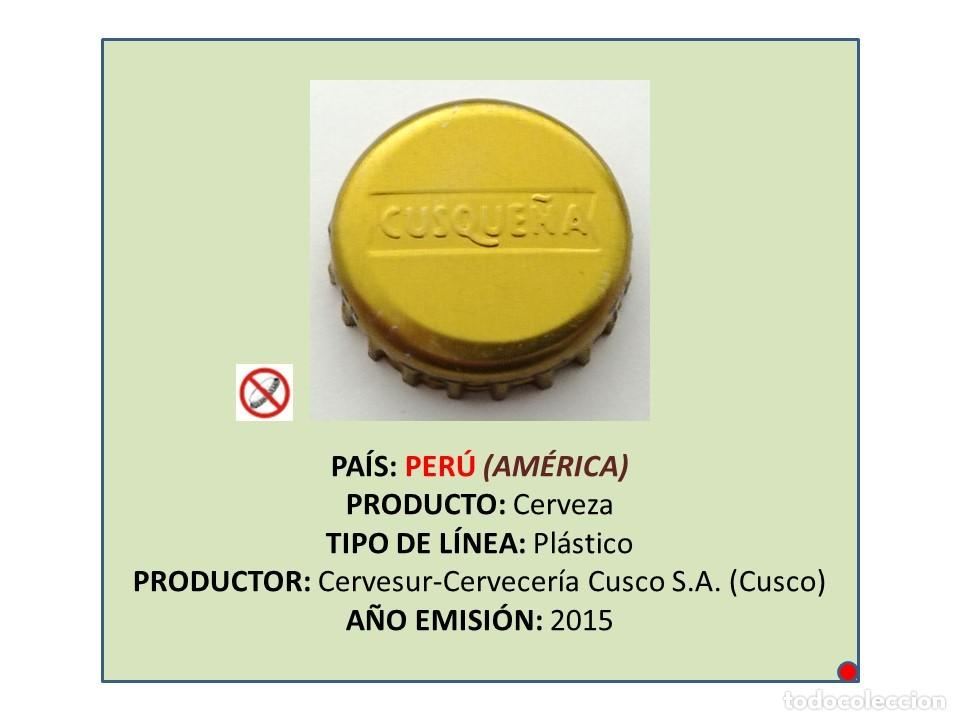 Sammeln von Brauereiartikeln: TAPON CORONA CAPSULA CHAPA CERVEZA CUSQUE&Ntilde;A (PER&Uacute;)