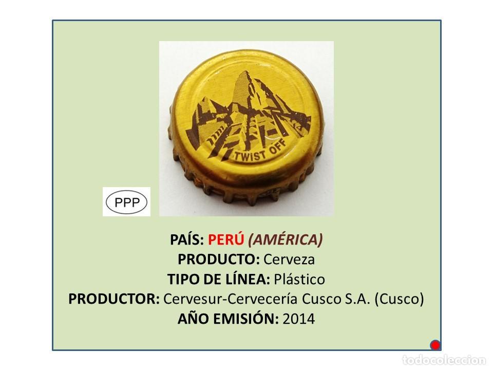 Sammeln von Brauereiartikeln: TAPON CORONA CAPSULA CHAPA CERVEZA CUSQUE&Ntilde;A &rdquo;MACCHU PICCHU&rdquo; (PER&Uacute;)