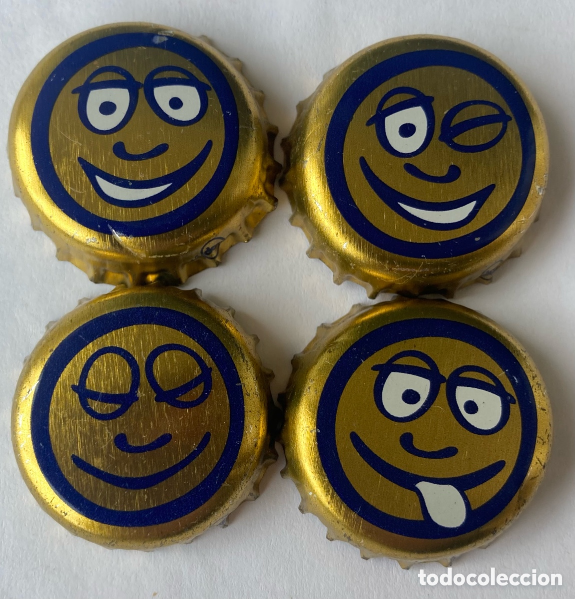 Coleccionismo de cervezas: ANTIGUO SET 4 CHAPAS CERVEZA BIERE BEER BIRRA BIER GAFFEL (9).ALEMANIA--LOTE N.2690---CARMANJO