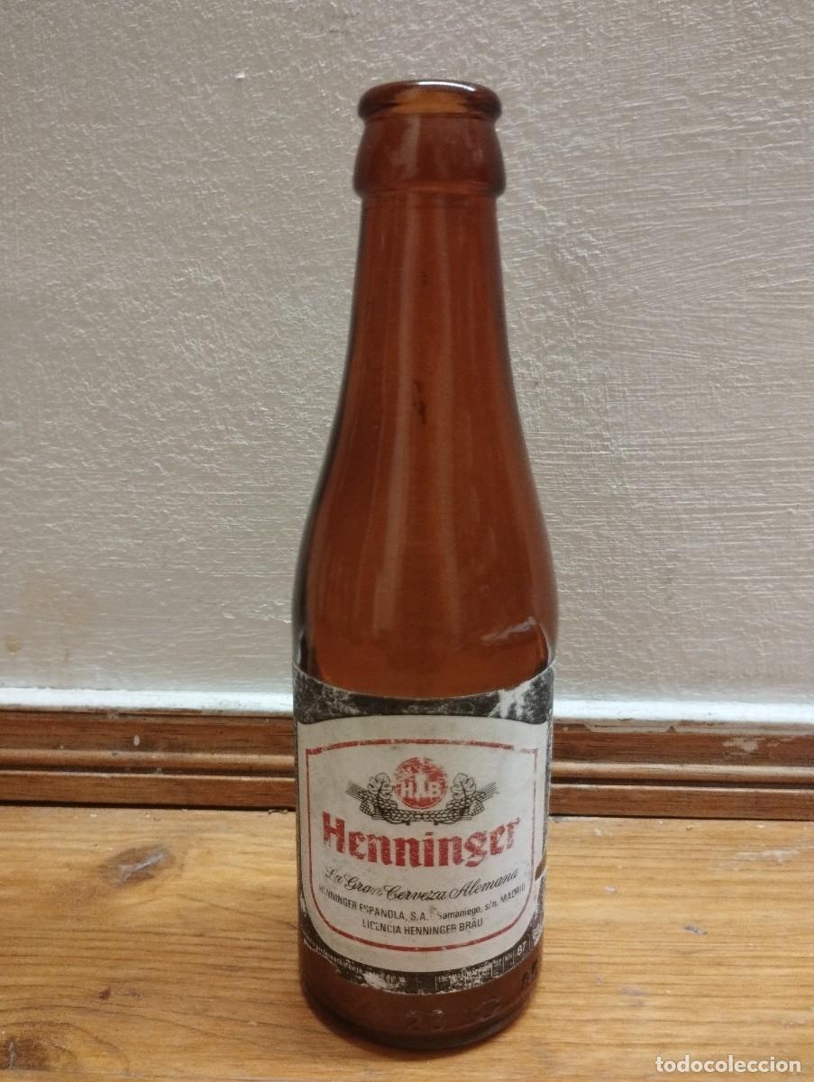 Collectable Beer: BOTELLIN DE CERVEZA HENNINGER.