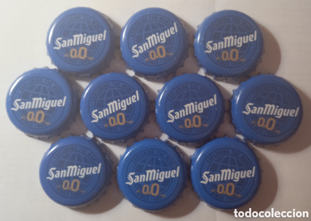 Coleccionismo de cervezas: LOTE CHAPAS SAN MIGUEL 0,0