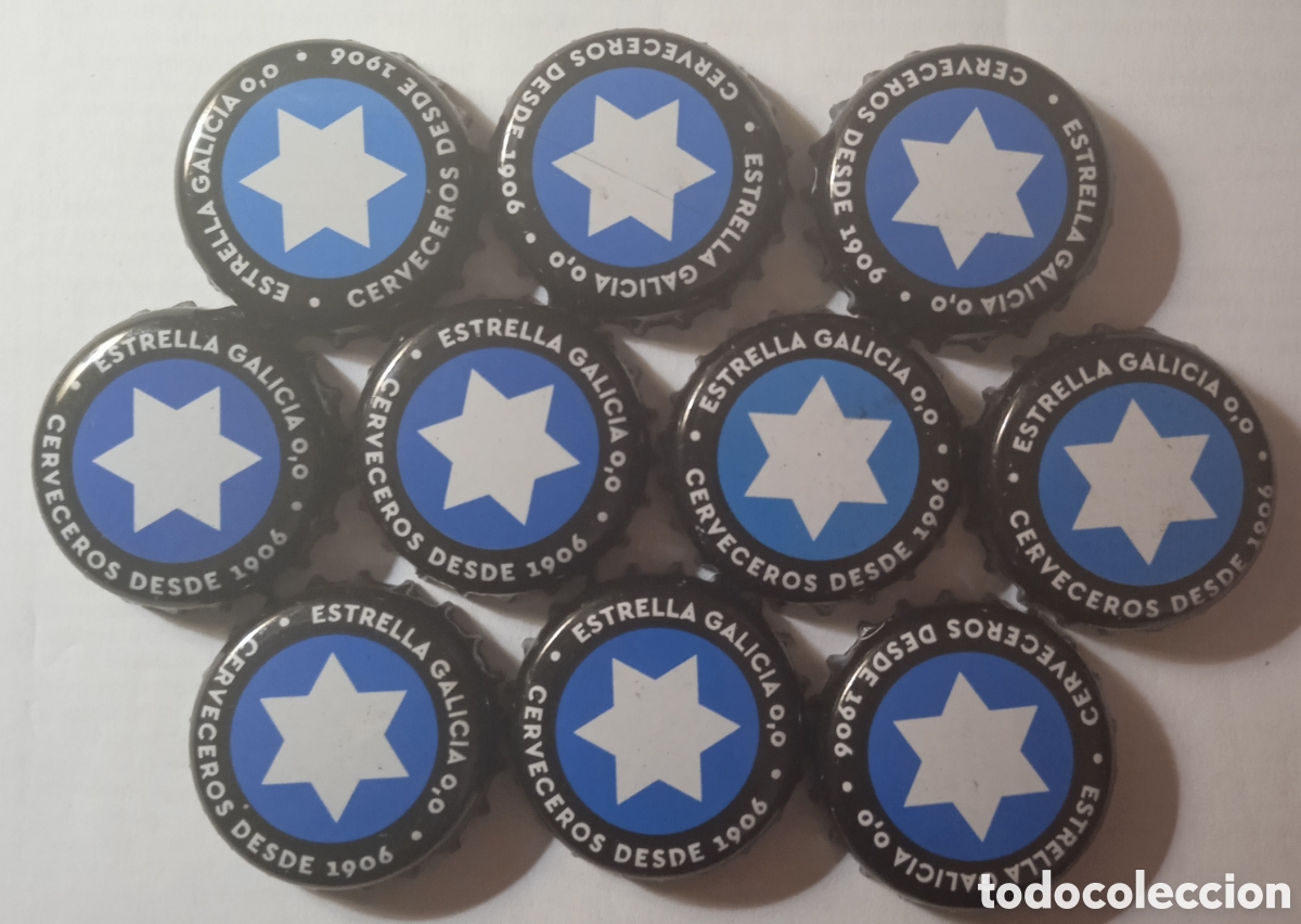Coleccionismo de cervezas: LOTE CHAPAS ESTRELLA GALICIA 0,0