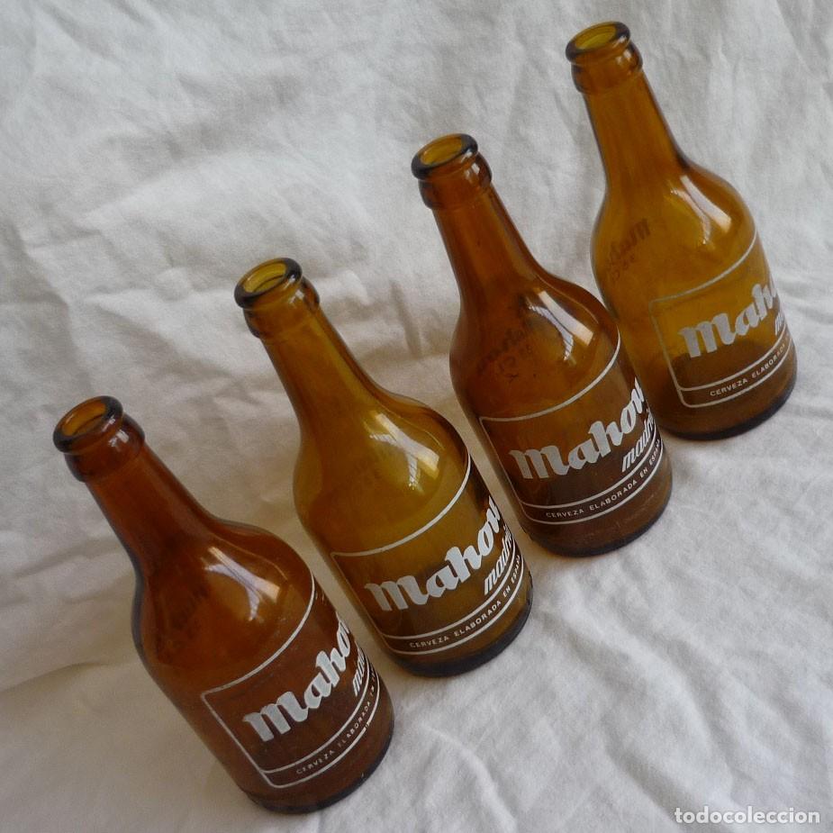 Collectable Beer: 4 botellas de cerveza Mahou Madrid 33 CL