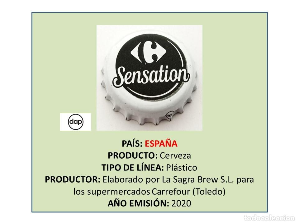 Collezionismo di birre: TAPON CORONA CAPSULA CHAPA CERVEZA SENSATION (ESPA&Ntilde;A)