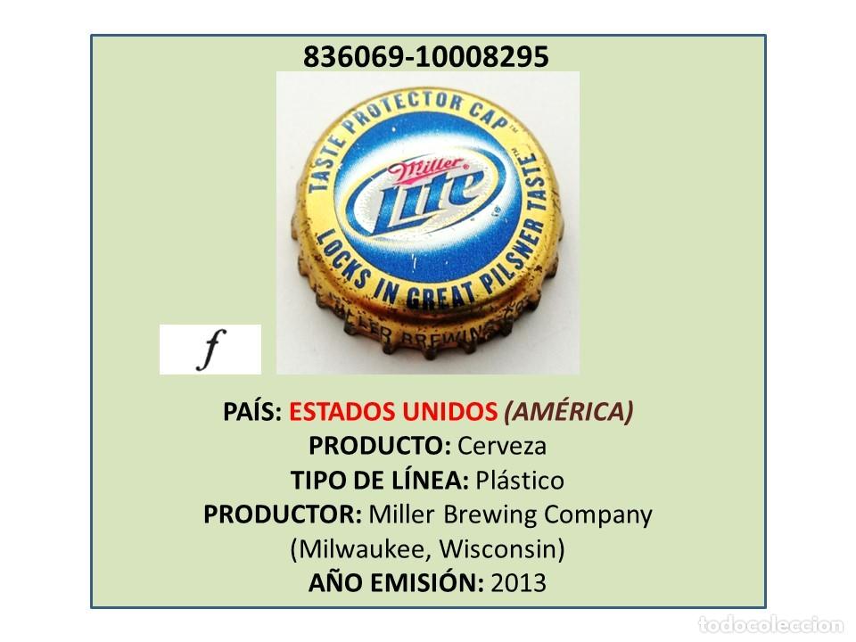 Coleccionismo de cervezas: TAPON CORONA CAPSULA CHAPA CERVEZA MILLER LITE (ESTADOS UNIDOS)