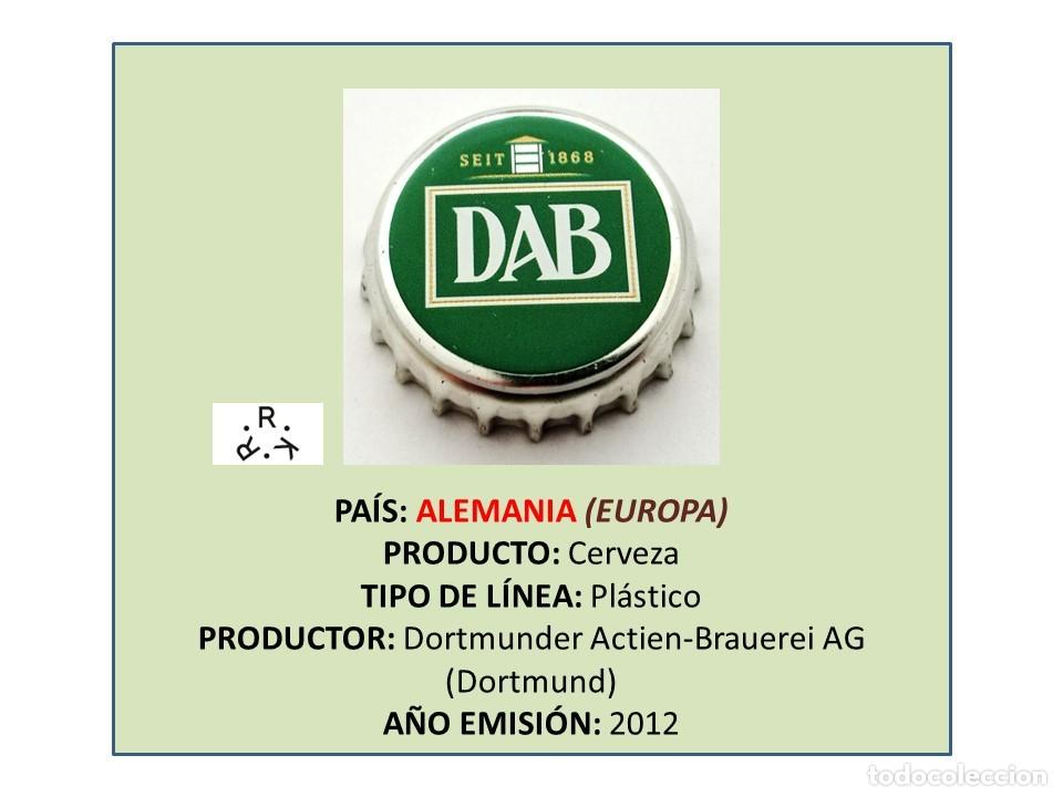 Coleccionismo de cervezas: TAPON CORONA CAPSULA CHAPA CERVEZA DAB (ALEMANIA)