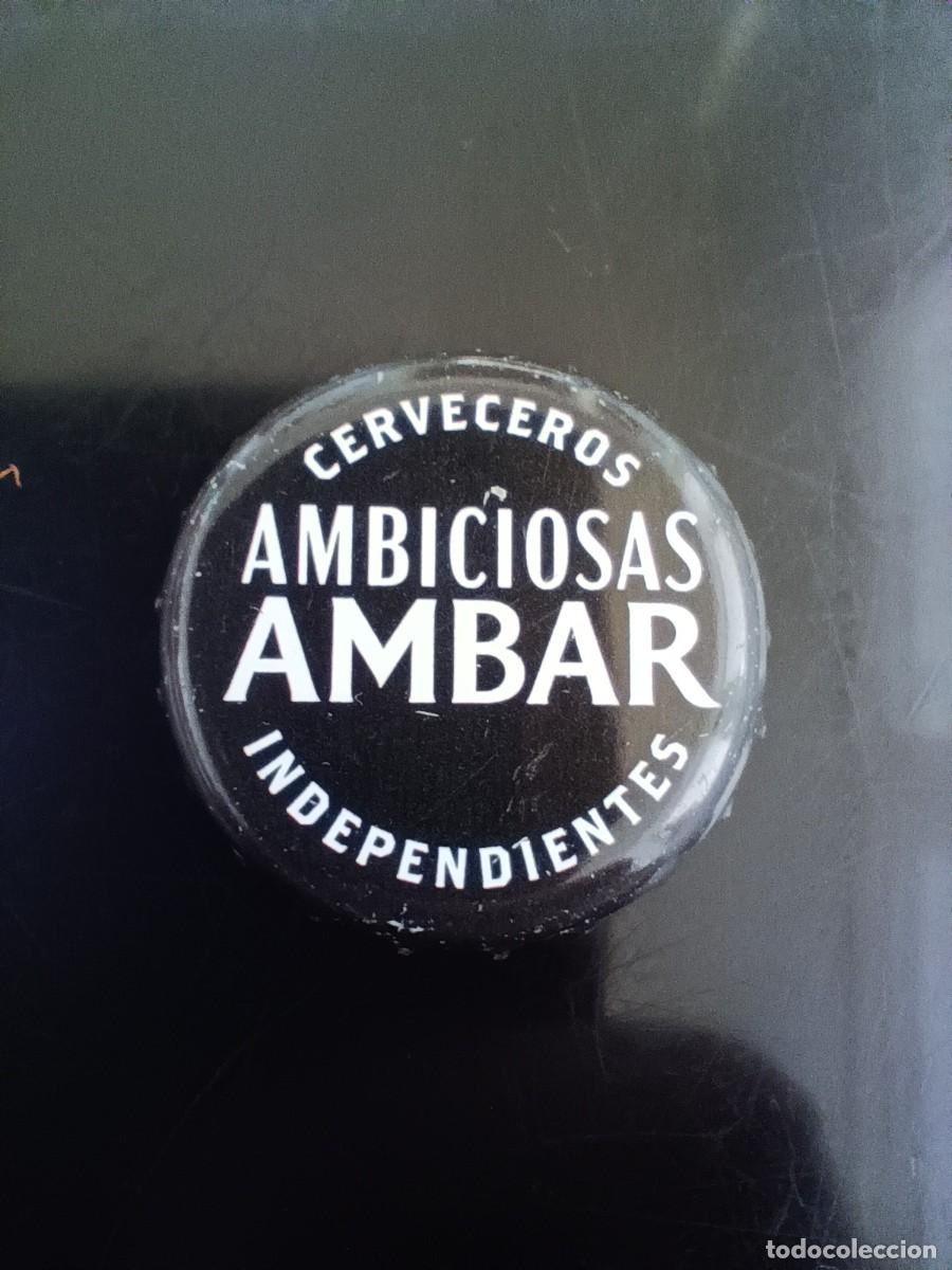 Coleccionismo de cervezas: CHAPA DE CERVEZA AMBAR (ESPA&Ntilde;A)
