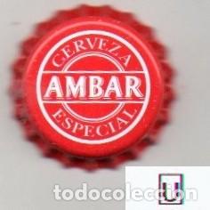 Coleccionismo de cervezas: chapa sin usar - cerveza - ESPA&Ntilde;A - Ambar