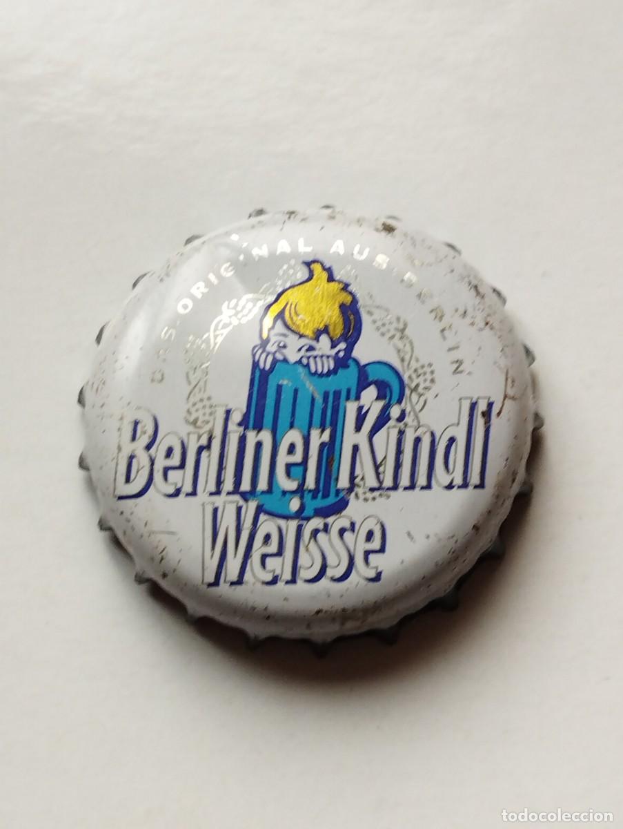 Collezionismo di birre: CHAPA, TAPA CORONA CERVEZA ALEMANA BERLINER KINDL WEISSE - ALEMANIA - CAPS- TAPON
