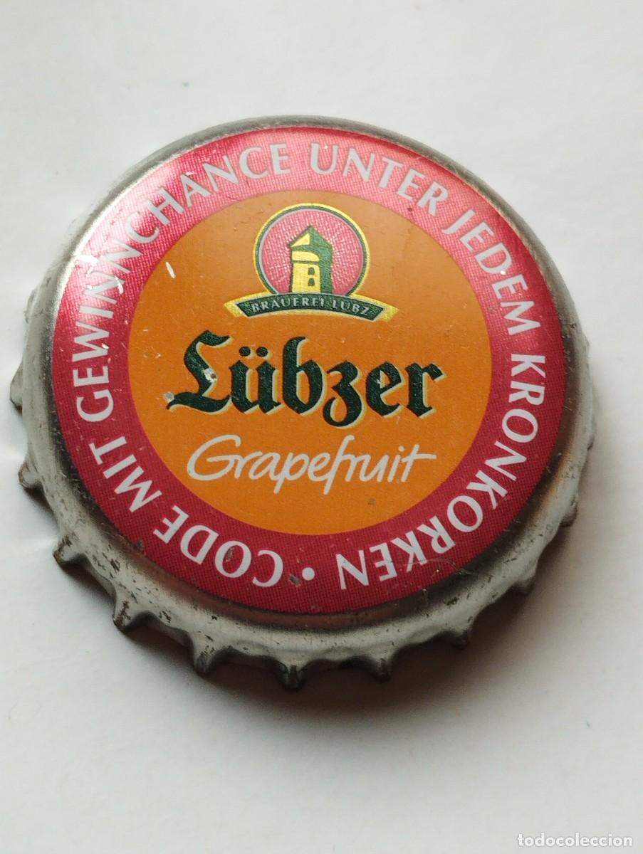 Collectable Beer: CHAPA, TAPA CORONA CERVEZA ALEMANA- LUBZER GRAPEFRUIT- BRAUER - ALEMANIA- CAPS- TAPON