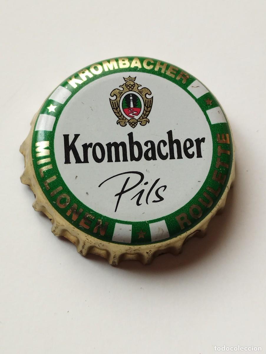 Collezionismo di birre: CHAPA CHAPA - TAPA CORONA CERVEZA ALEMANA KROMBACHER PILS MILLIONEN ROULETTE- ALEMANIA CAPS - TAPON