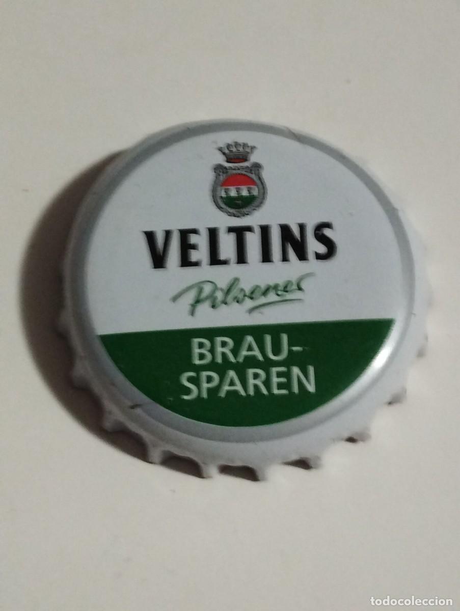 Collectable Beer: CHAPA CHAPA - TAPA CORONA CERVEZA ALEMANA VELTINS BRAU SPAREN PILSENER PROMOCION CAPS - TAPON