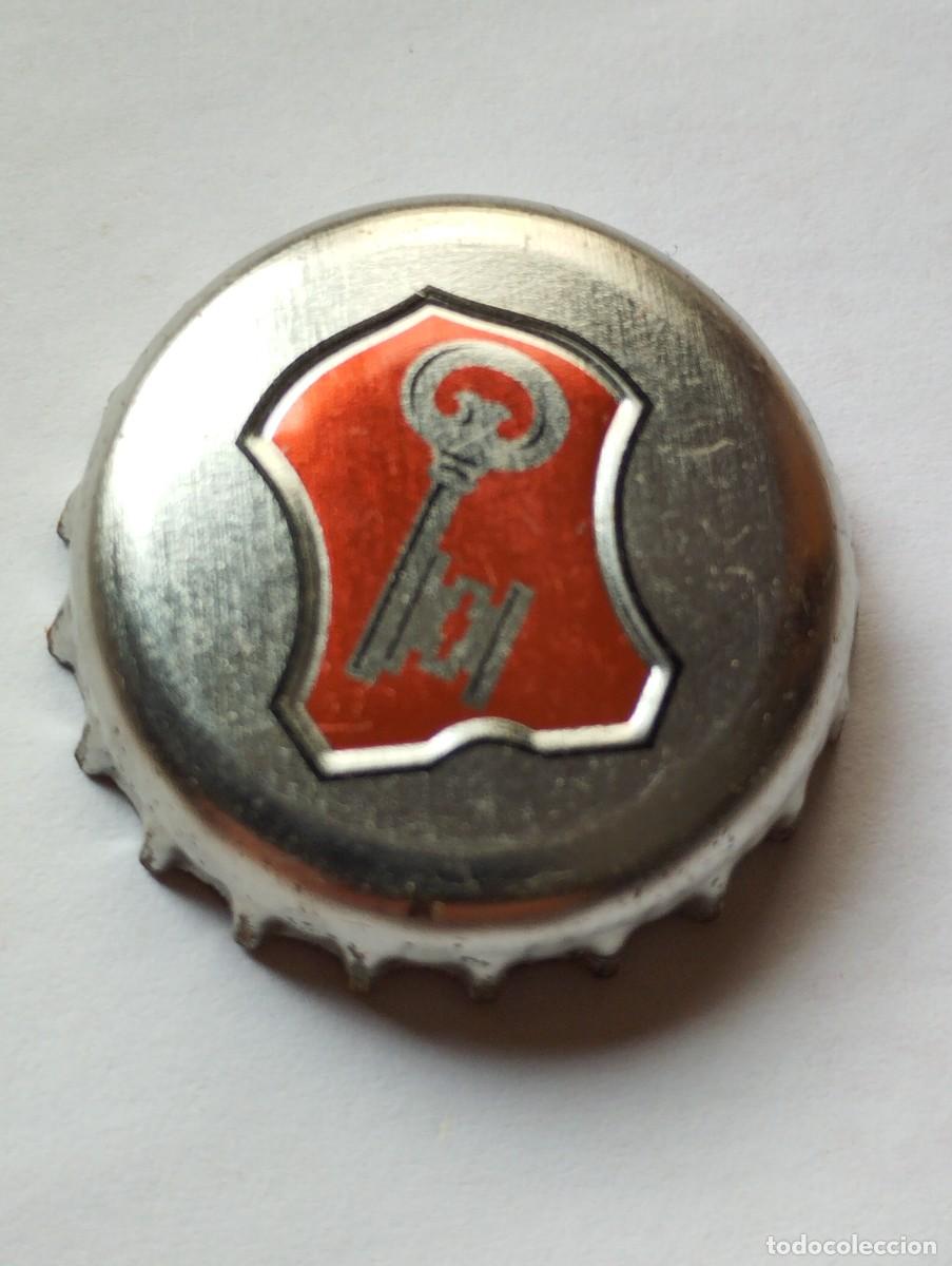 Collectionnisme de bi&egrave;res: CHAPA, TAPA CORONA CERVEZA ALEMANA- BECKS LLAVE - PLATEADA- ALEMANIA- CAPS- TAPON