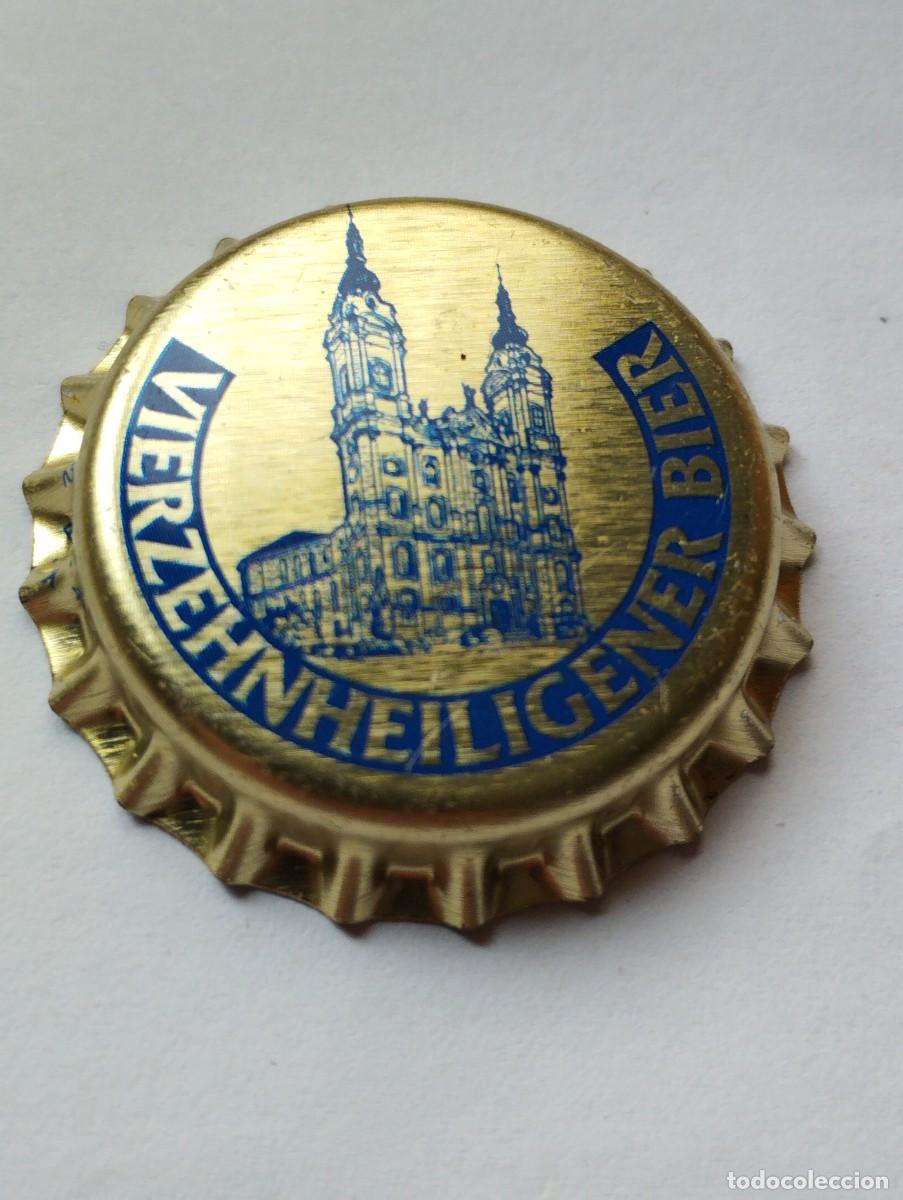Collectionnisme de bi&egrave;res: CHAPA, TAPA CORONA CERVEZA ALEMANIA- VIERZEHNHEILIGENER BIER- CAPS- TAPON