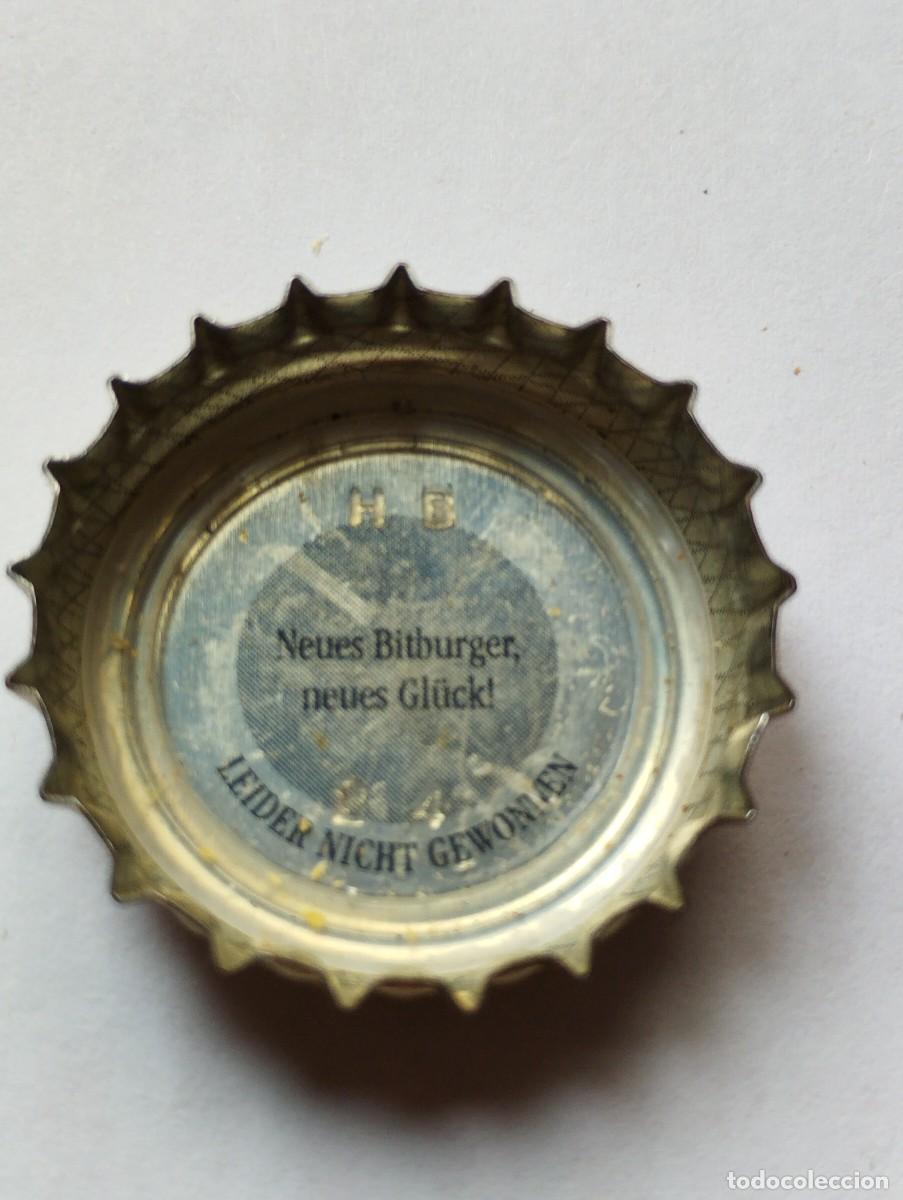 Collectionnisme de bi&egrave;res: CHAPA, TAPA CORONA CERVEZA ALEMANIA- BITBURGER PREMIUM PILS PROMOCION- CAPS- TAPON