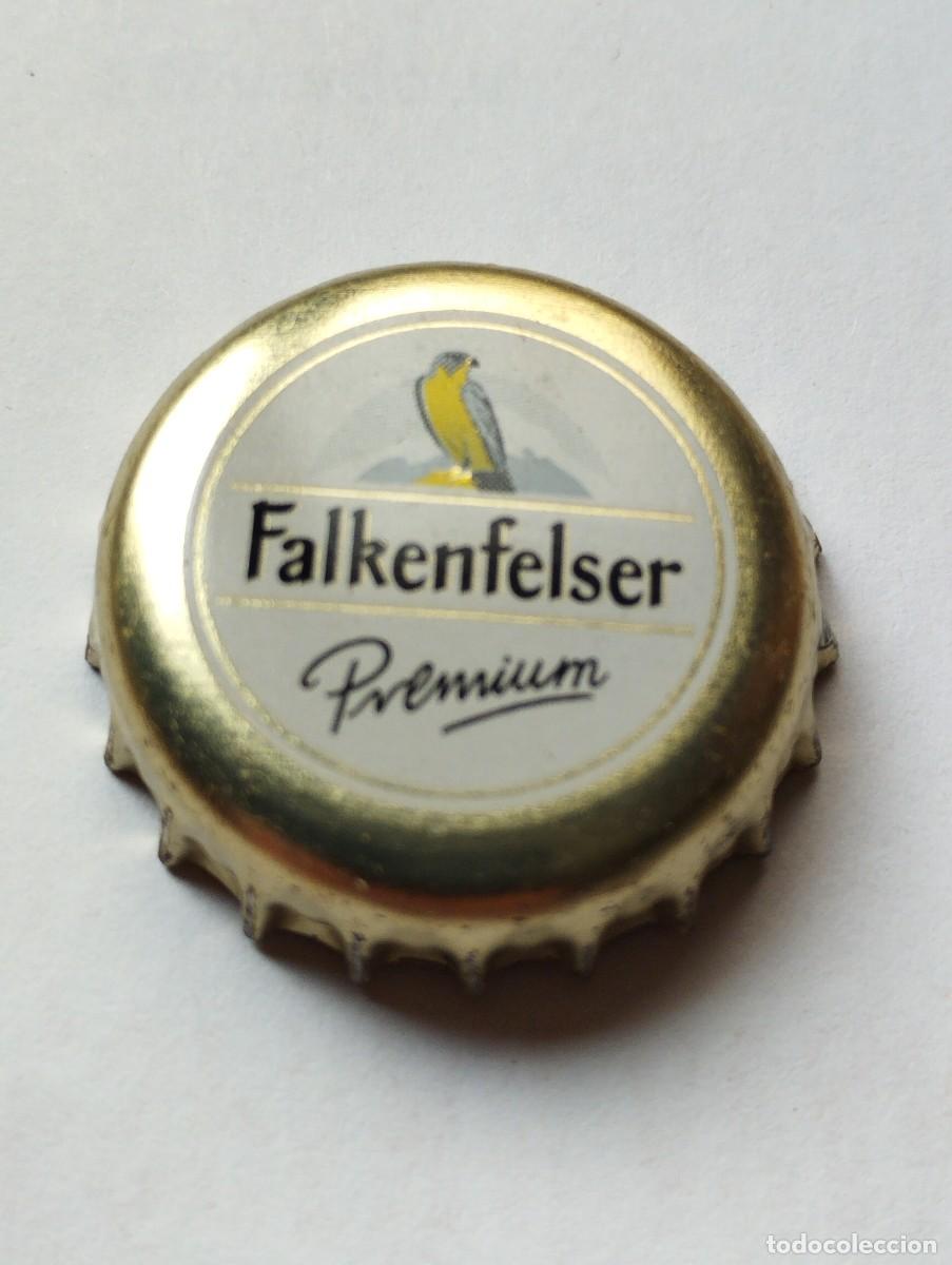 Collectionnisme de bi&egrave;res: CHAPA, TAPA CORONA CERVEZA ALEMANA- FALKENFELSER PREMIUM - ALEMANIA- CAPS- TAPON
