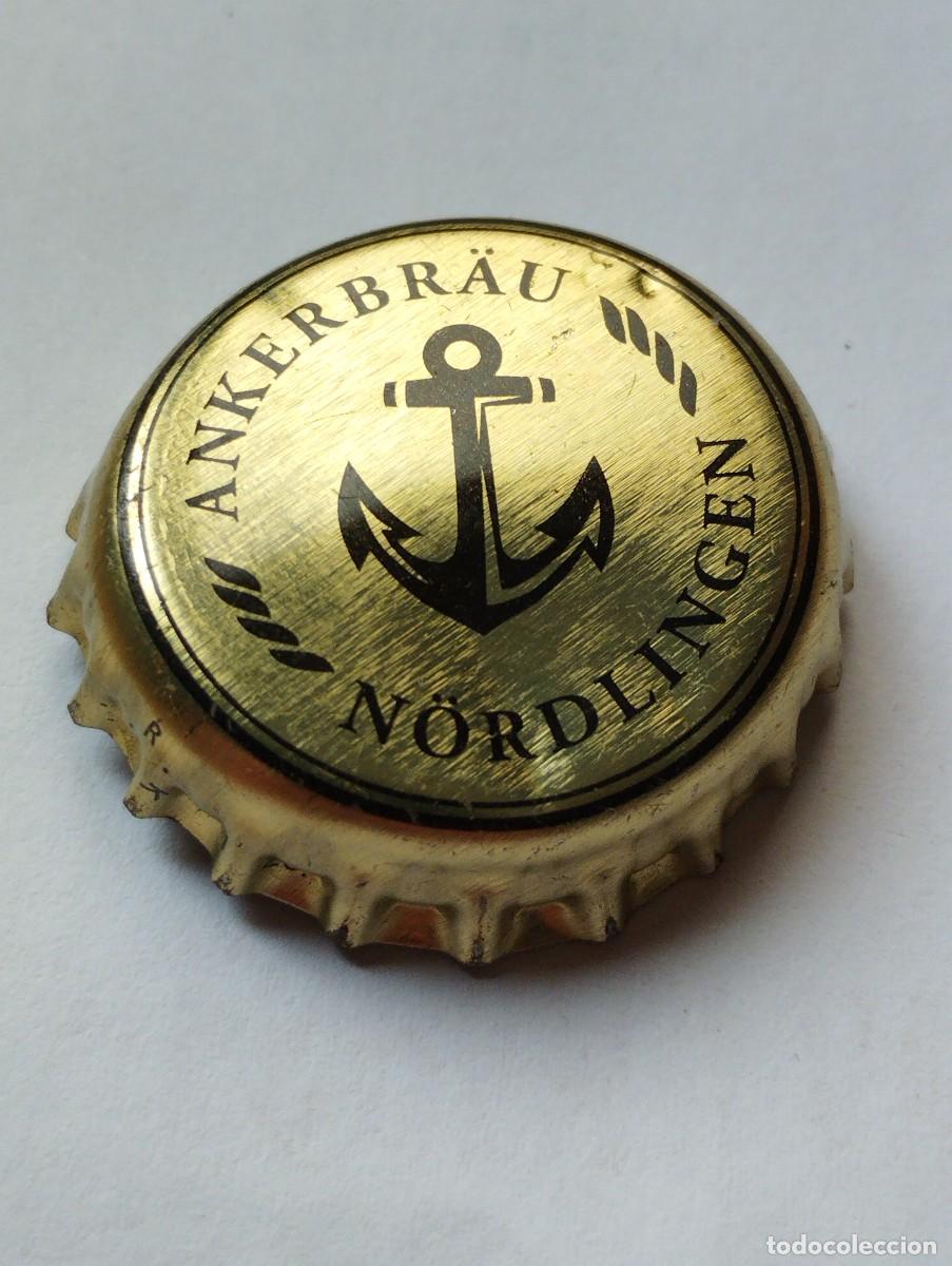 Collectionnisme de bi&egrave;res: CHAPA, TAPA CORONA CERVEZA ALEMANA- ANKERBRAU BORDLINGEN- ANCLA- - ALEMANIA- CAPS- TAPON