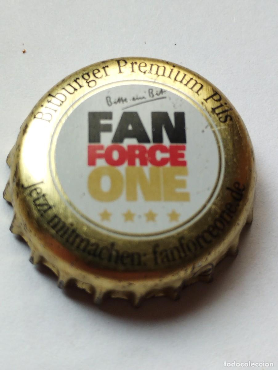 Collezionismo di birre: CHAPA, TAPA CORONA CERVEZA ALEMANA- BITBURGER FAN FORCE ONE - ANCLA- - ALEMANIA- CAPS- TAPON