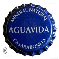 Coleccionismo de cervezas: TAPON CORONA CHAPA BOTTLE CAP KRONKORKEN CAPSULE TAPPI AGUAVIDA - CASARABONELA (MALAGA)