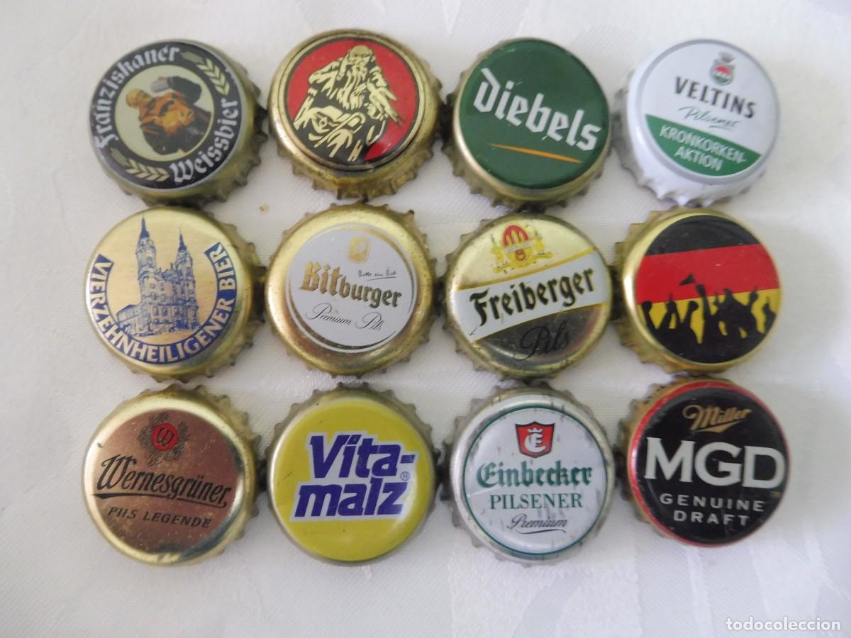 Collectable Beer: 1 lote de 12 chapas de bebidas bottle caps krohnkorken lote 2