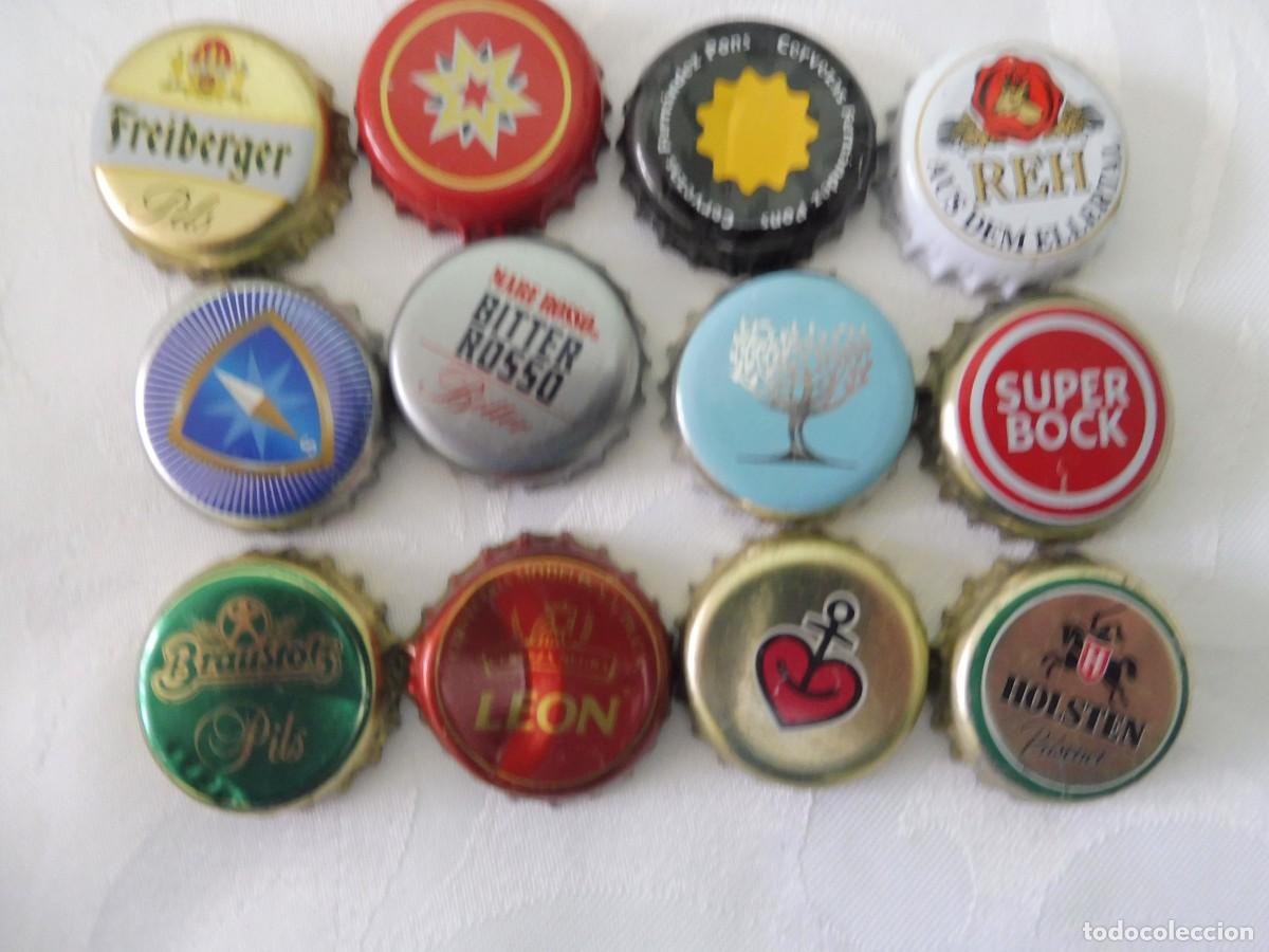 Collectable Beer: 1 lote de 12 chapas de bebidas bottle caps krohnkorken lote 21