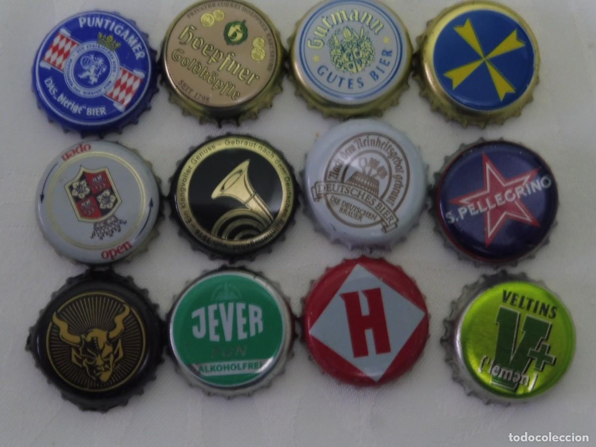 Collectable Beer: 1 lote de 12 chapas de bebidas bottle caps krohnkorken lote 27