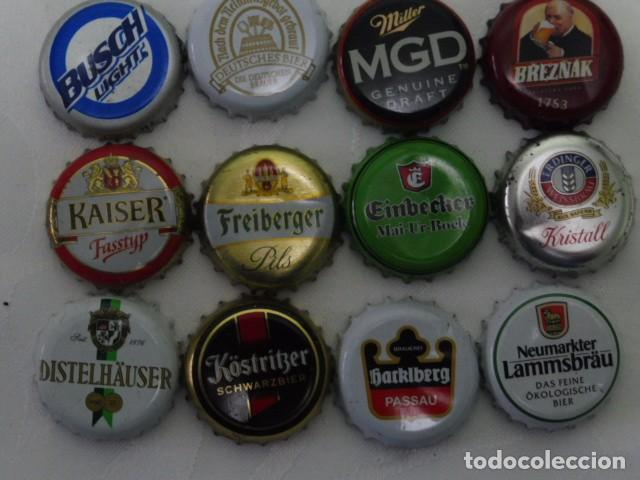 Collectable Beer: 1 lote de 12 chapas de bebidas bottle caps krohnkorken lote 30