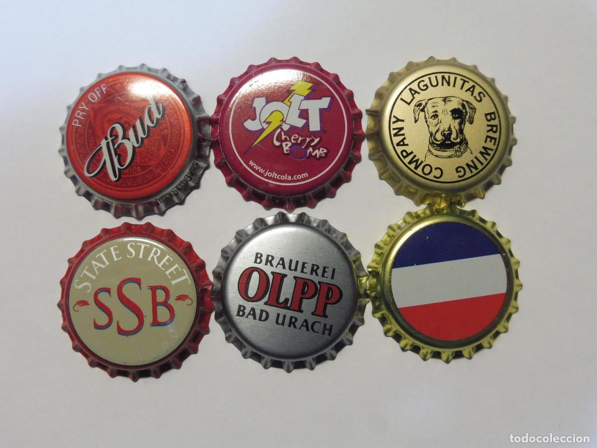 Collectable Beer: 1 lote 6 chapas bottle caps krohnkorken de cerveza sin usar nuevas