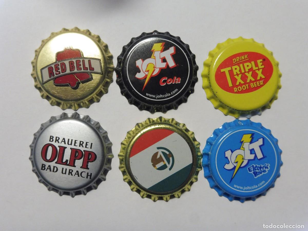 Collectable Beer: 1 lote 6 chapas bottle caps krohnkorken de cerveza sin usar nuevas
