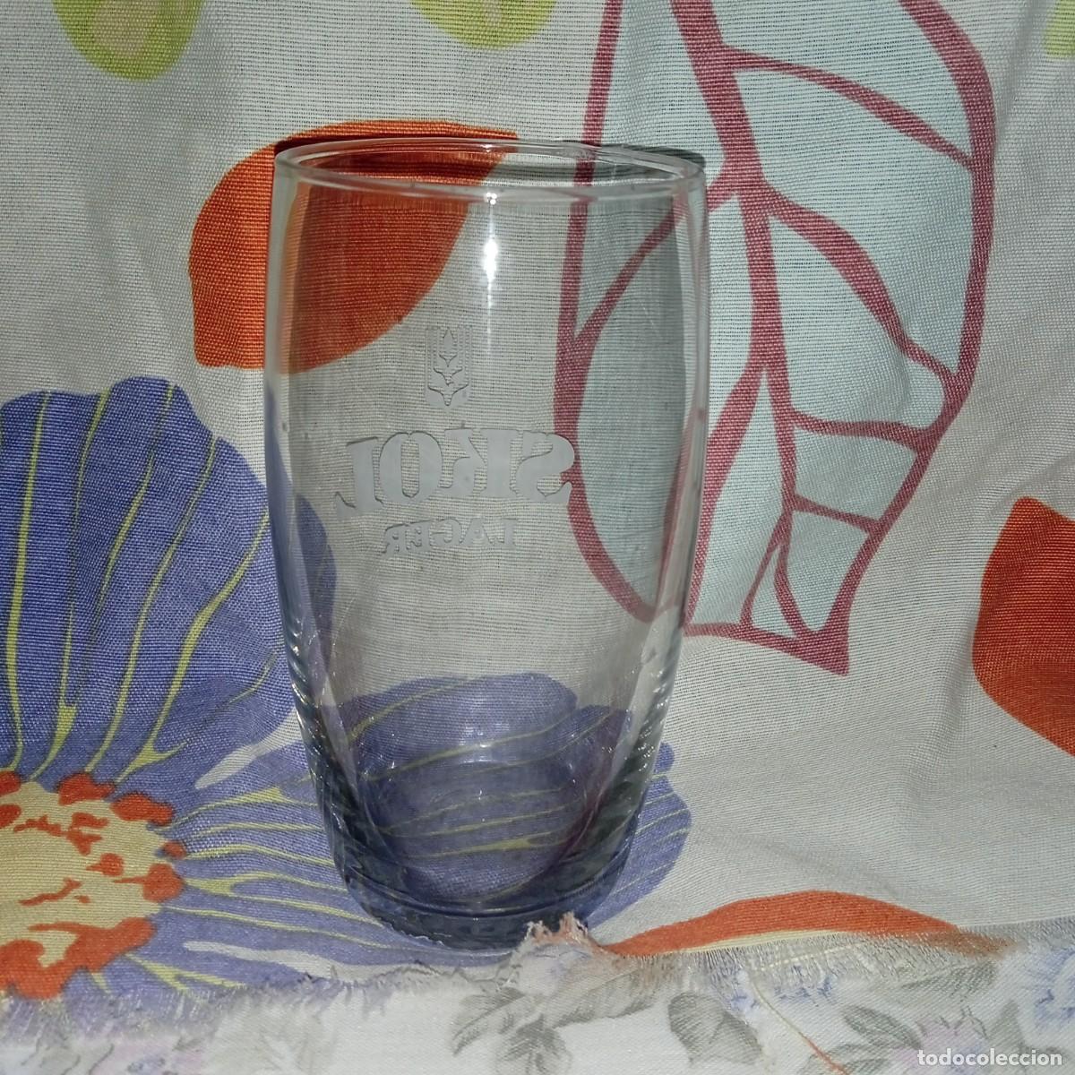 Coleccionismo de cervezas: VASO DE CRISTAL SKOL - Foto 2
