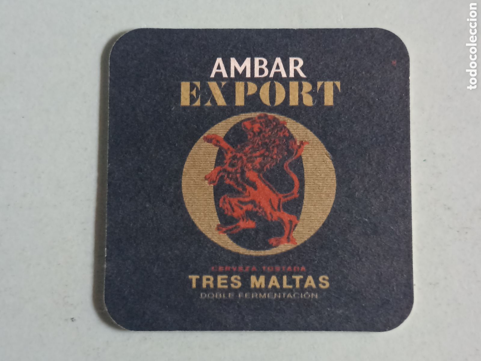 Coleccionismo de cervezas: Posavasos Cerveza Ambar Export - Cart&oacute;n r&iacute;gido - Pedido m&iacute;nimo 3 &euro;