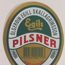 Coleccionismo de cervezas: ETIQUETA CERVEZA - EGILS PILSNER - ISLANDIA ( REIKIAVIK​ )