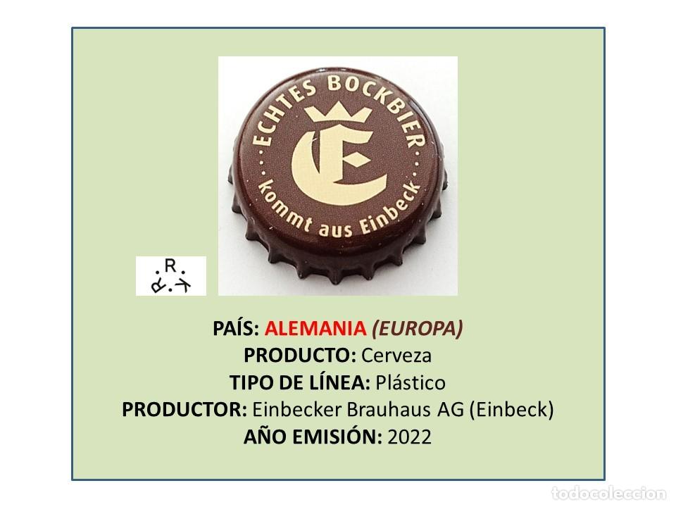 Coleccionismo de cervezas: TAPON CORONA CAPSULA CHAPA CERVEZA EINBECKER AINP&Ouml;CKISCH (ALEMANIA)