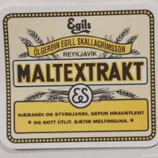 Coleccionismo de cervezas: ETIQUETA CERVEZA - EGILS MALTEXTRAKT - ISLANDIA ( REIKIAVIK​ )